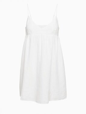 Aritzia Wilfred Lover Linen Mini White Dress Size Medium